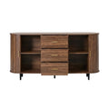 **Meuble TV en bois avec rangements et finition moderne**