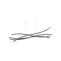 **Suspension moderne en lignes fluides et design minimaliste**